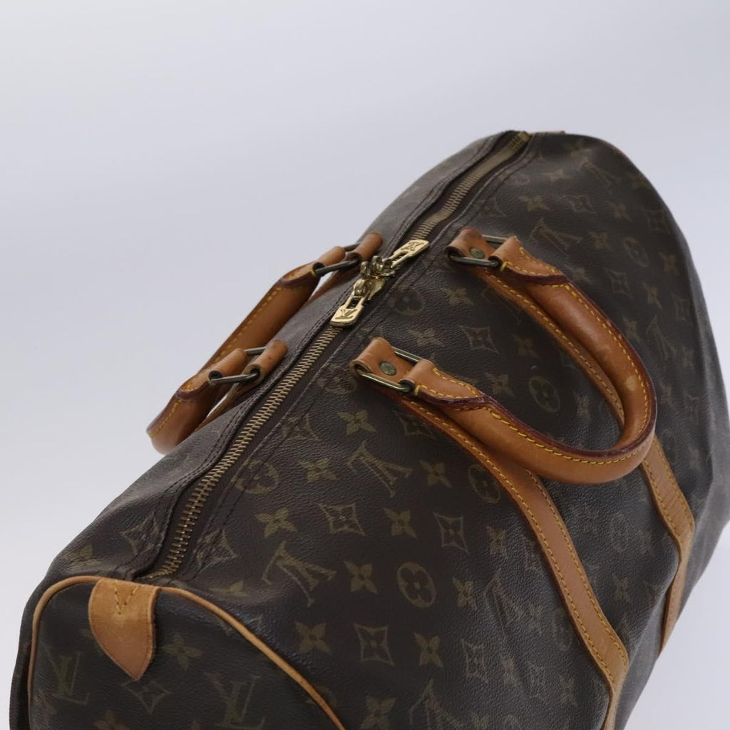 Louis Vuitton Keepall Bag Monogram Canvas Brown Canvas Travel Bag Bag (Pre-Owned)