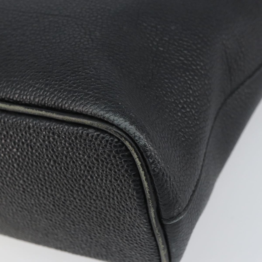 Burberry Vintage Handbag Leather Black Leather Handbag (Pre-Owned)