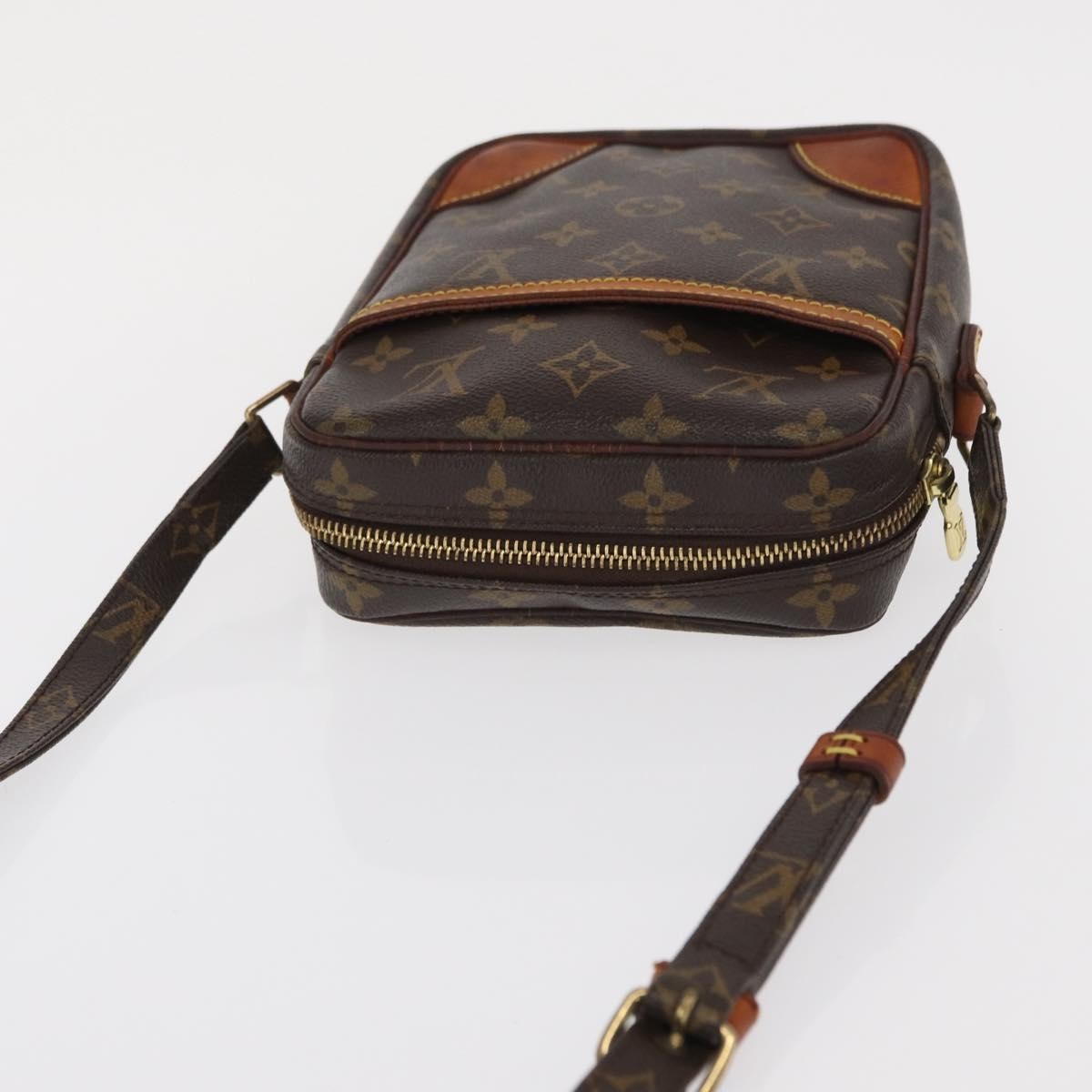 Louis Vuitton Danube Handbag Monogram Canvas Brown Canvas Shoulder Bag Bag (Pre-Owned)