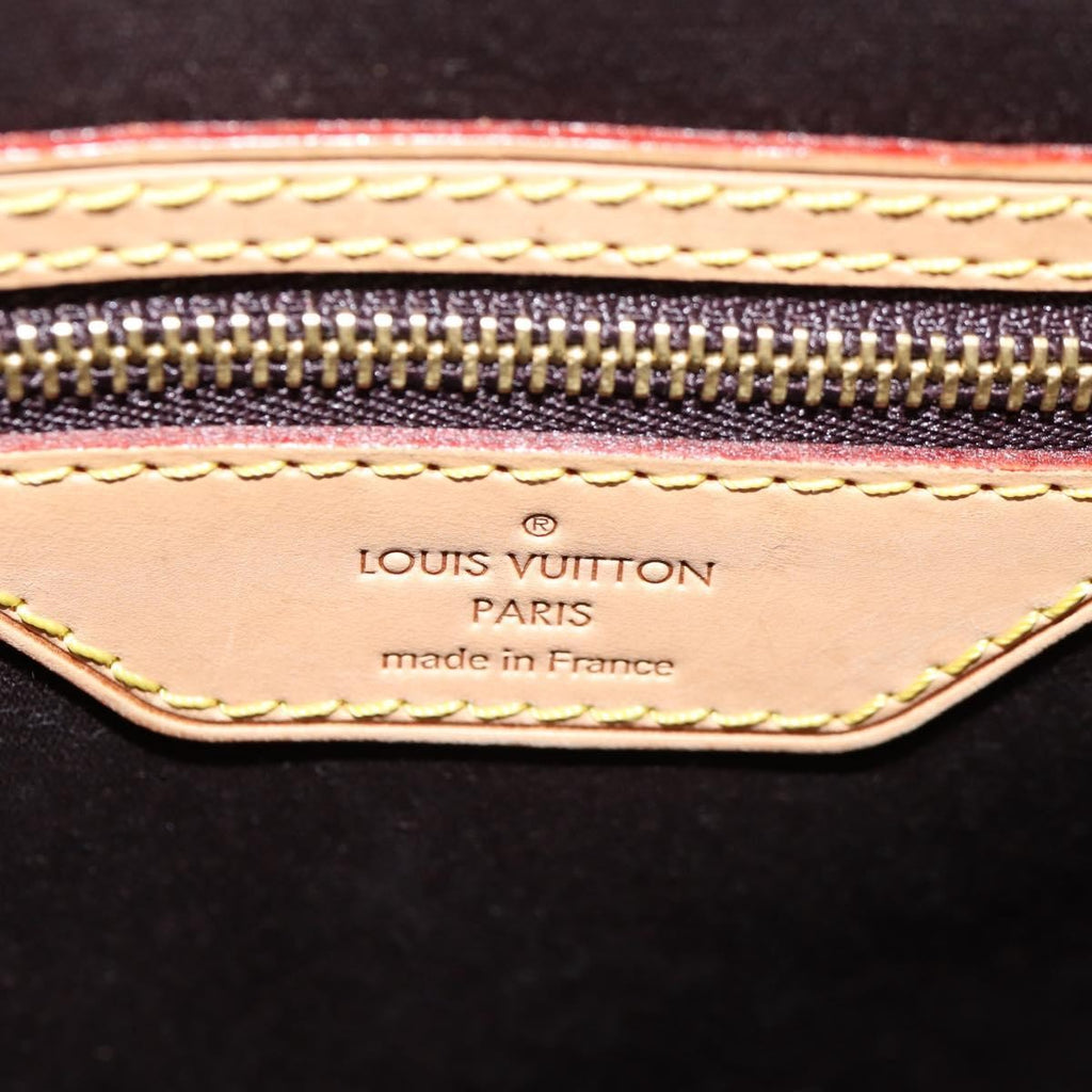 Louis Vuitton Brea Handbag Monogram Vernis Burgundy Patent_Leather Handbag (Pre-Owned)