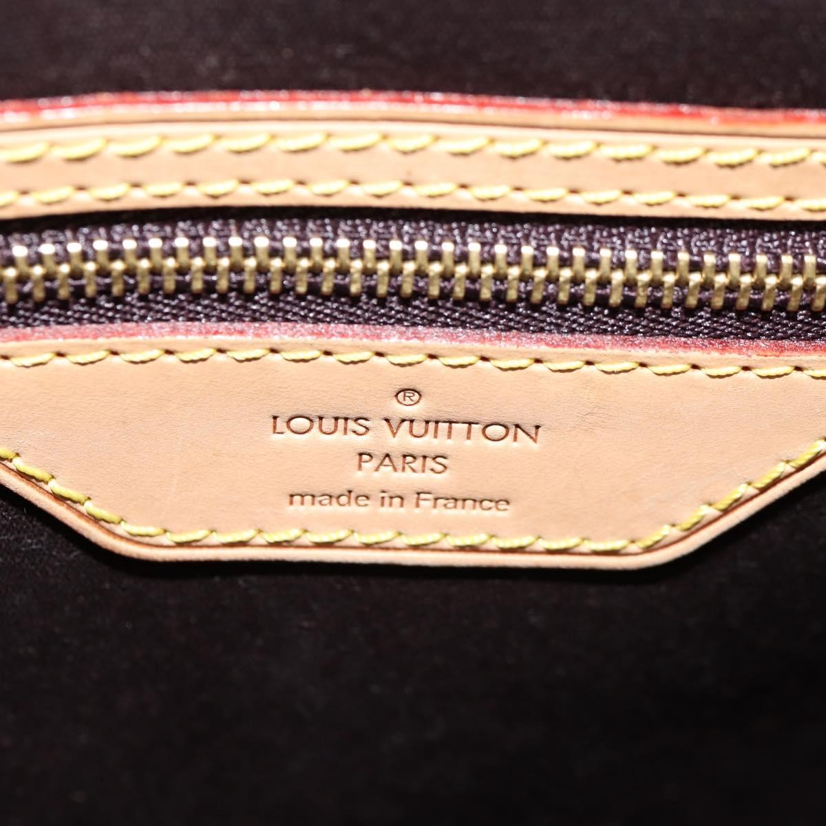 Louis Vuitton Brea Handbag Monogram Vernis Burgundy Patent_Leather Handbag (Pre-Owned)