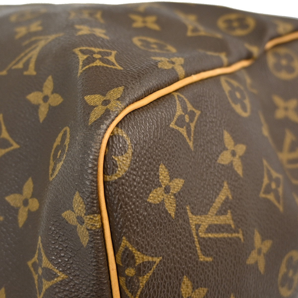 Louis Vuitton Keepall Bag Monogram Canvas Brown Canvas Travel Bag Bag (Pre-Owned)