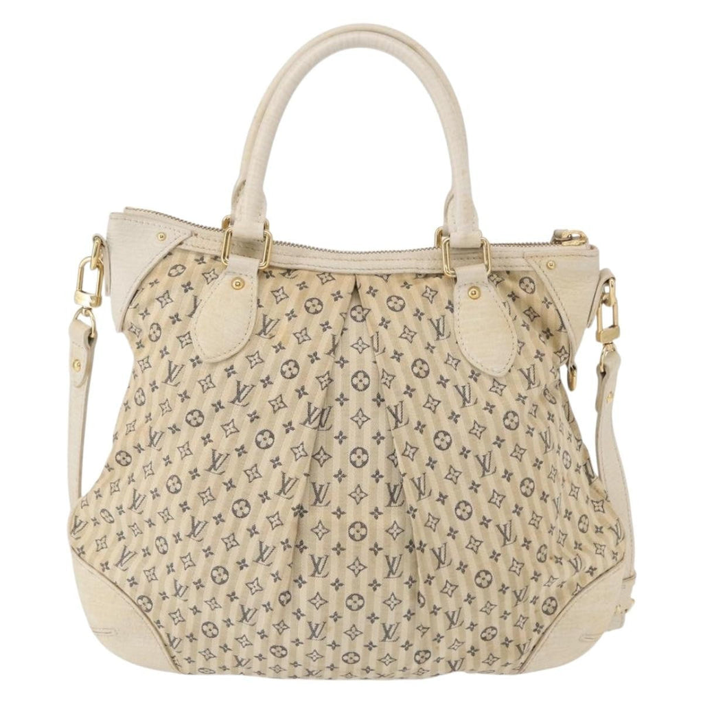 Louis Vuitton Marina Handbag Mini Lin Croisette Beige Canvas Handbag (Pre-Owned)