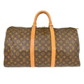 Louis Vuitton Keepall Bag Monogram Canvas Brown Canvas Travel Bag Bag (Pre-Owned)