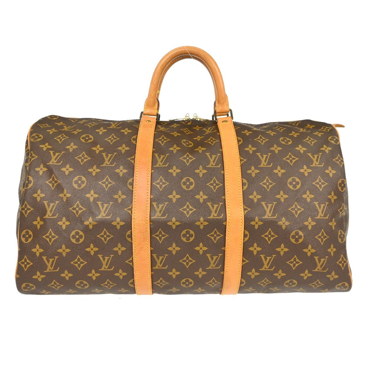 Louis Vuitton Keepall Bag Monogram Canvas Brown Canvas Travel Bag Bag (Pre-Owned)