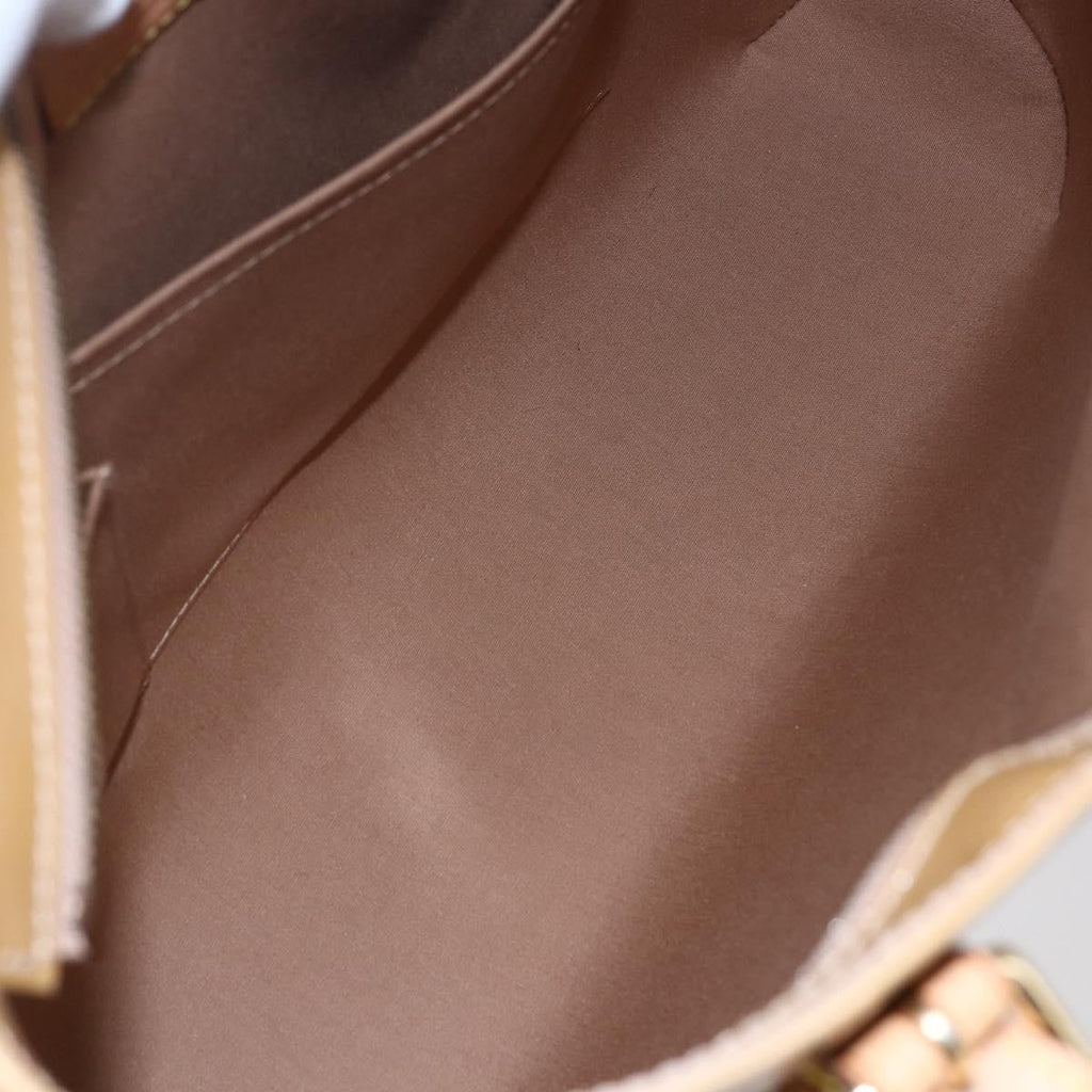 Louis Vuitton Brentwood Handbag Monogram Vernis Brown Patent_Leather Bag (Pre-Owned)