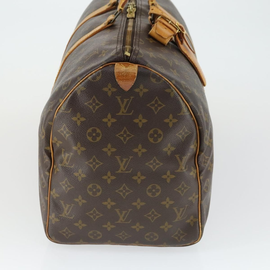 Louis Vuitton Keepall Bag Monogram Canvas Brown Canvas Travel Bag Bag (Pre-Owned)