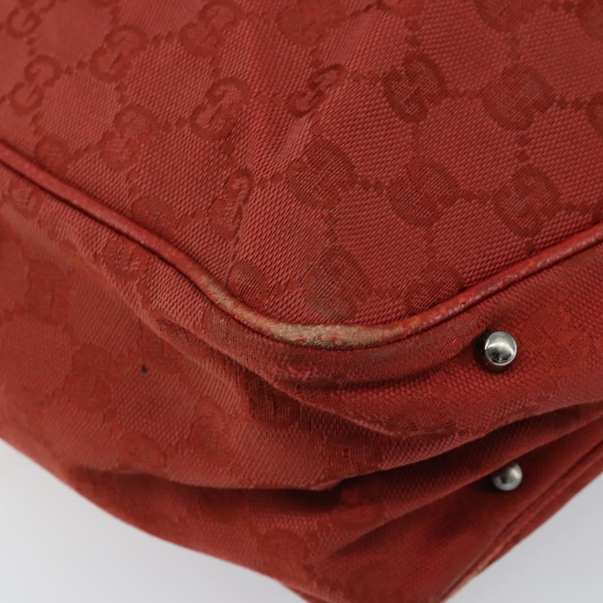 Gucci Vintage Open Tote Gg Canvas Red Canvas Tote Bag Bag (Pre-Owned)
