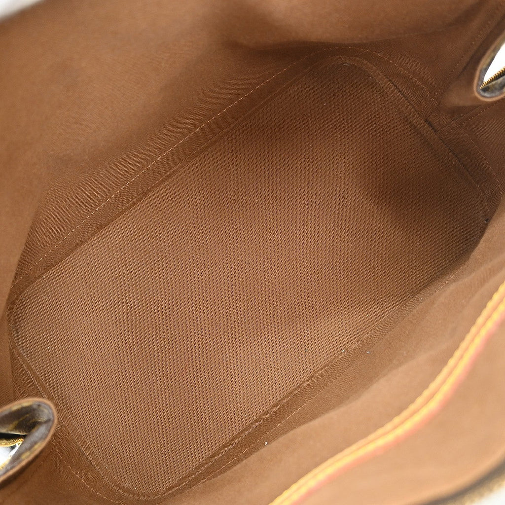 Louis Vuitton Alma Handbag Monogram Canvas Brown Canvas Handbag (Pre-Owned)