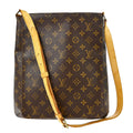 Louis Vuitton Musette Handbag Monogram Canvas Brown Canvas Shoulder Bag Bag (Pre-Owned)