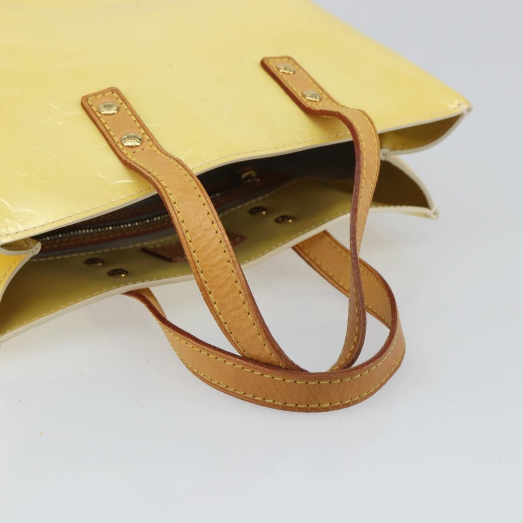 Louis Vuitton Reade Handbag Monogram Vernis Yellow Patent_Leather Handbag (Pre-Owned)