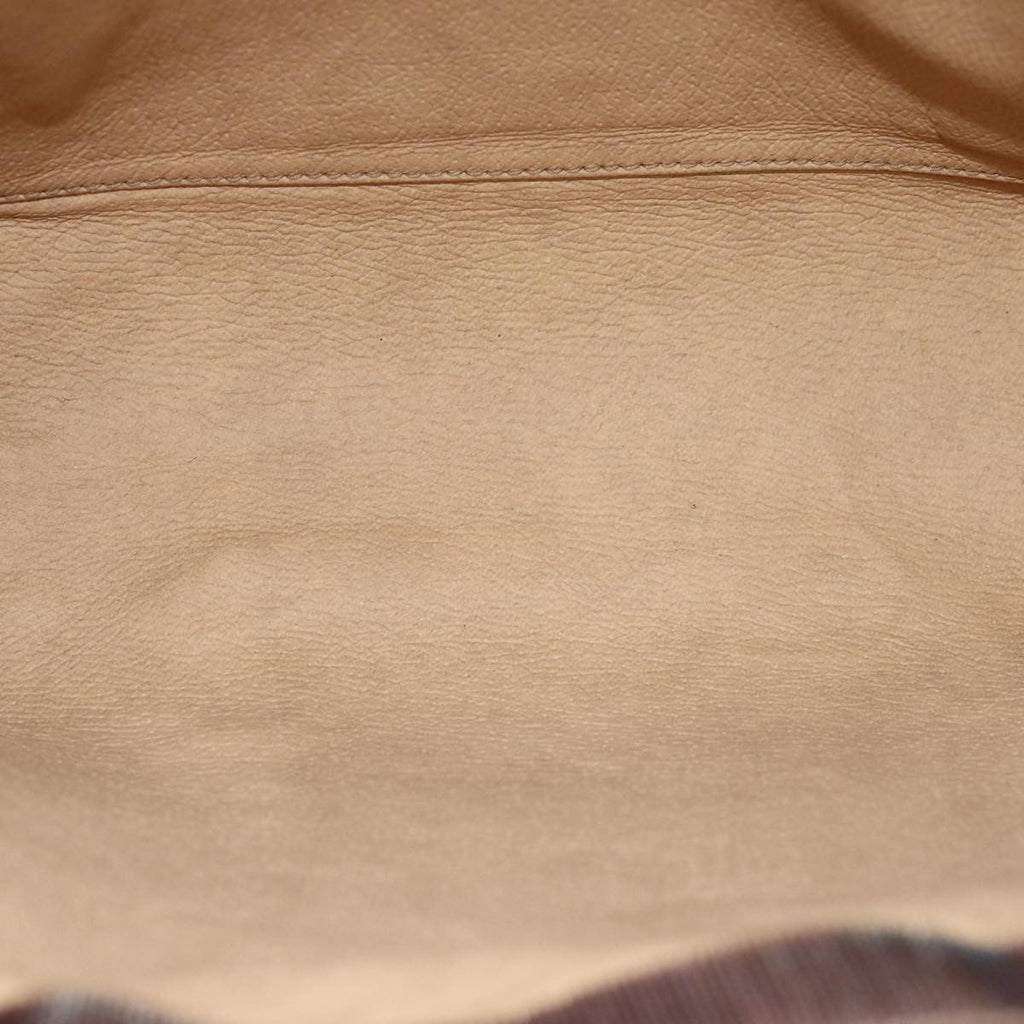 Gucci Sherry Line Pouch Canvas Beige Canvas Clutche & Pouche Bag (Pre-Owned)