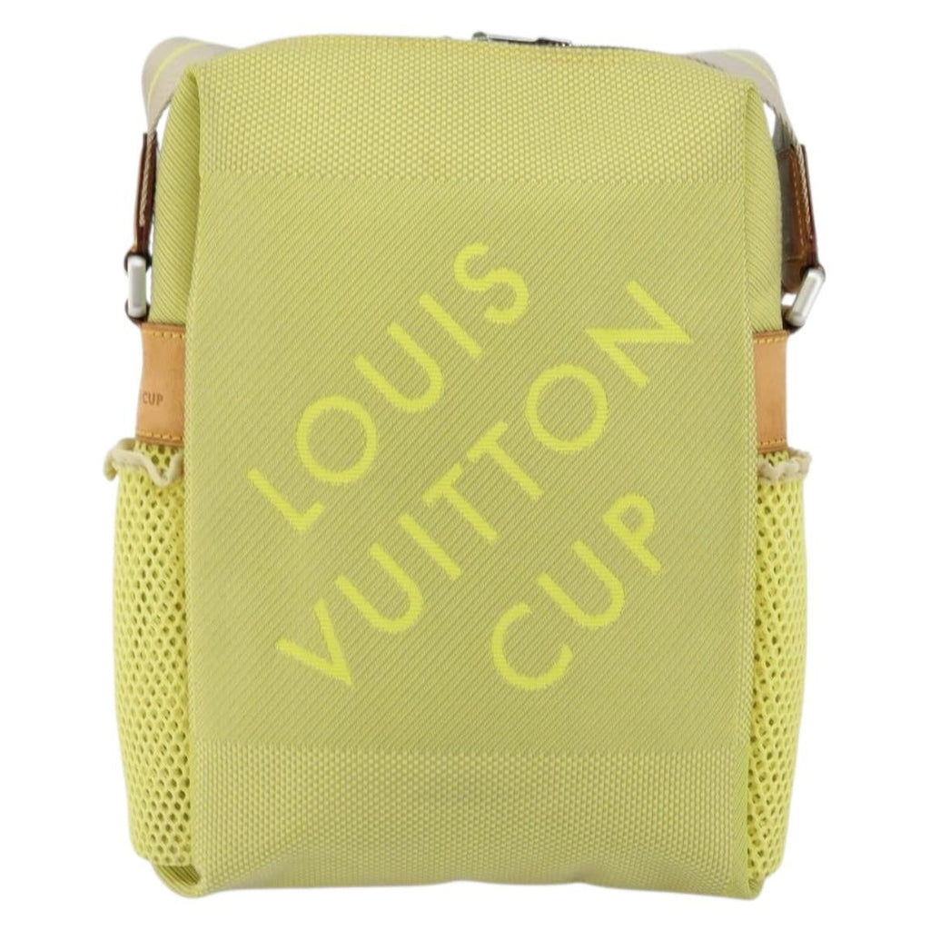 Louis Vuitton Cup Weathery Bag Damier Geant Canvas Yellow Canvas Shoulder Bag Bag (Pre-Owned)