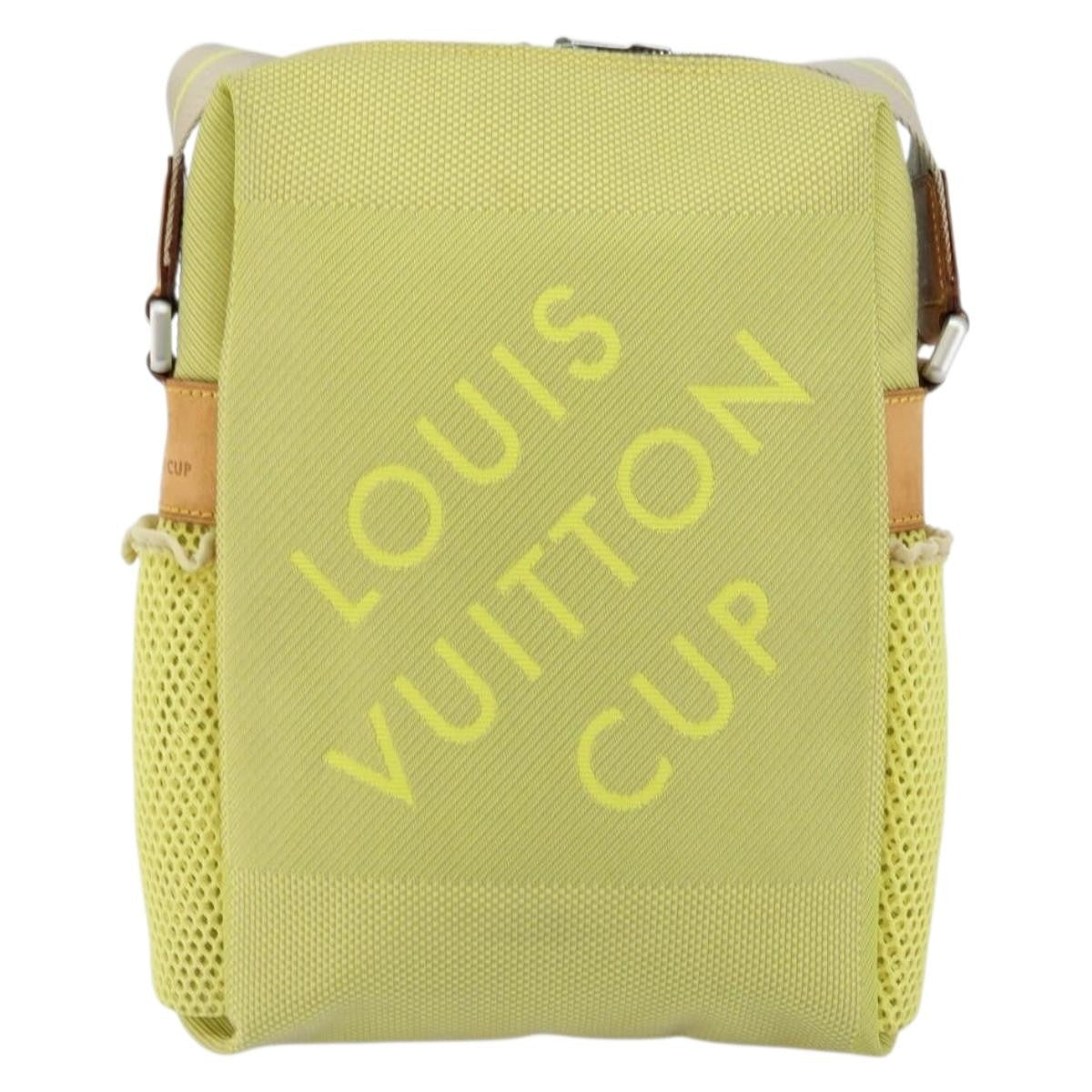 Louis Vuitton Cup Weathery Bag Damier Geant Canvas Yellow Canvas Shoulder Bag Bag (Pre-Owned)
