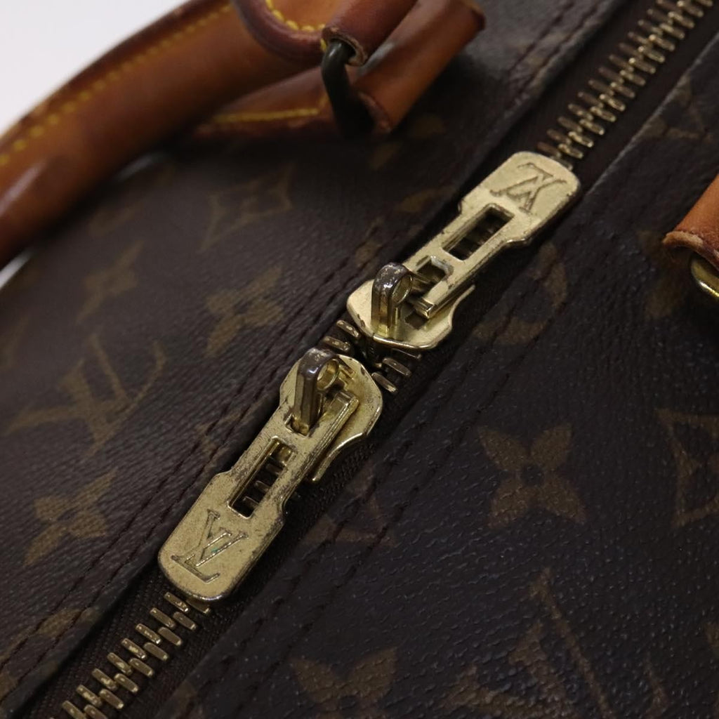 Louis Vuitton Keepall Bag Monogram Canvas Brown Canvas Travel Bag Bag (Pre-Owned)