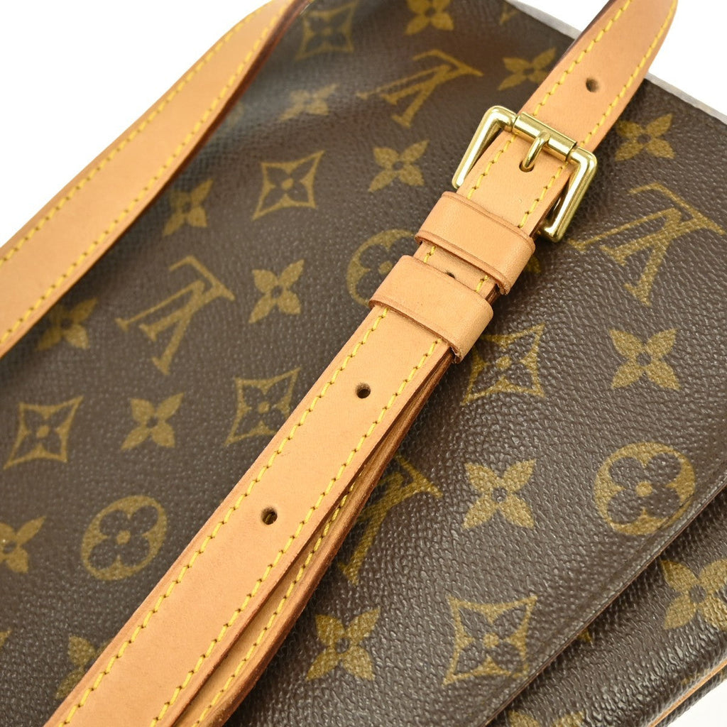 Louis Vuitton Musette Salsa Handbag Monogram Canvas Brown Canvas Shoulder Bag Bag (Pre-Owned)