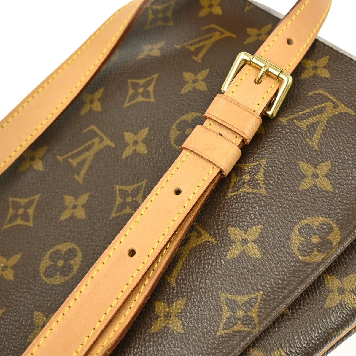Louis Vuitton Musette Salsa Handbag Monogram Canvas Brown Canvas Shoulder Bag Bag (Pre-Owned)