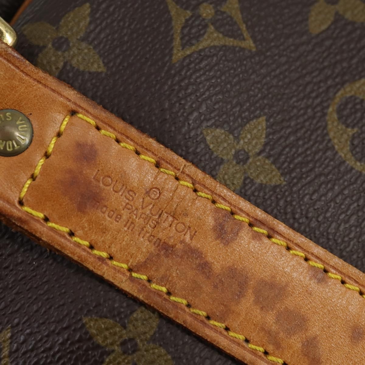 Louis Vuitton Keepall Bandouliere Bag Monogram Canvas Brown Canvas Travel Bag Bag (Pre-Owned)
