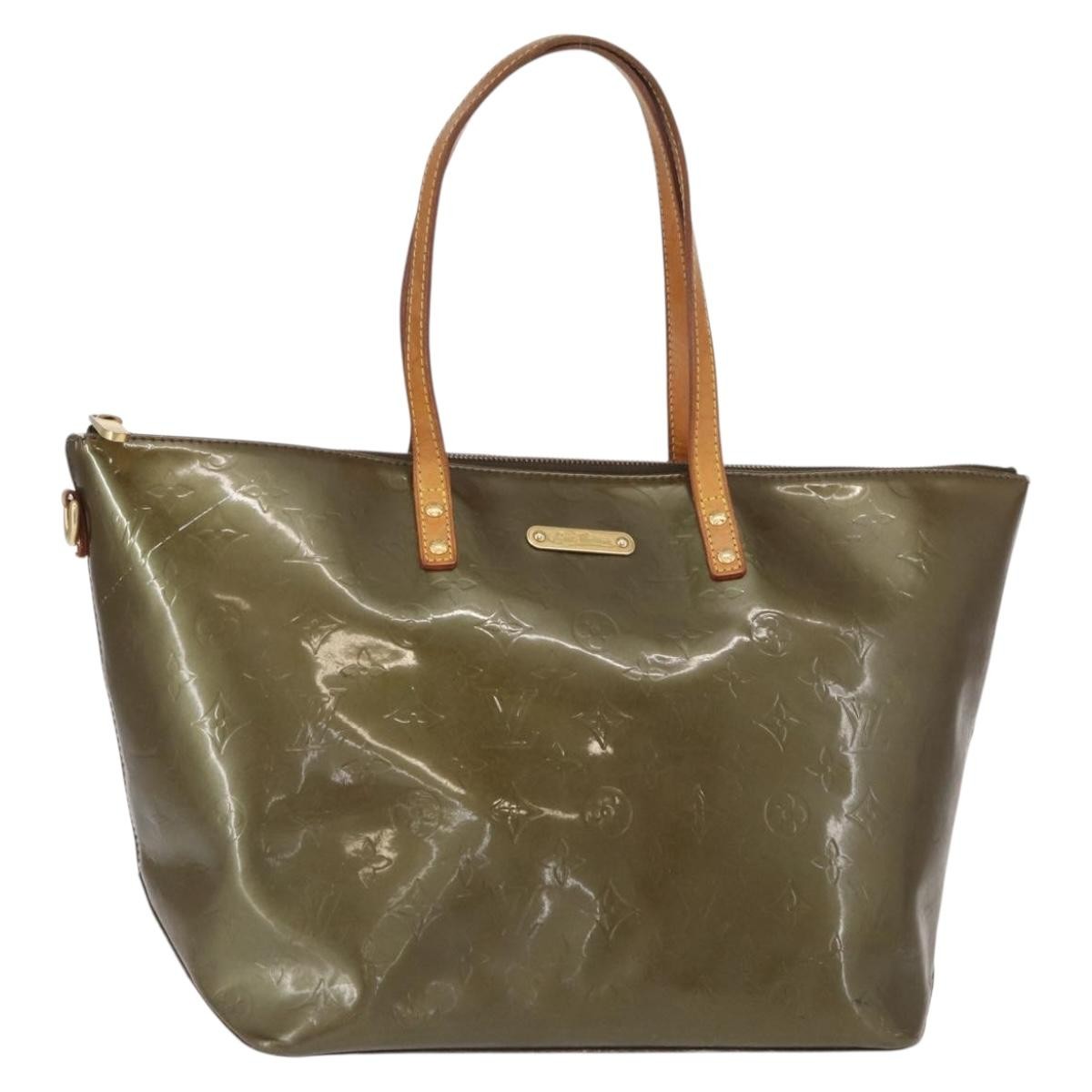 Louis Vuitton Bellevue Handbag Monogram Vernis Brown Patent_Leather Tote Bag Bag (Pre-Owned)