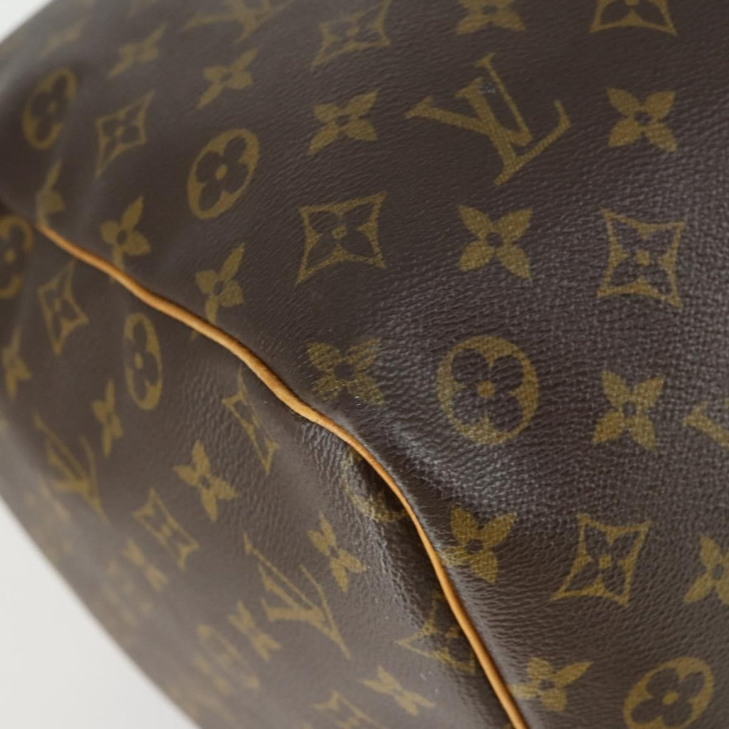 Louis Vuitton Keepall Bag Monogram Canvas Brown Canvas Travel Bag Bag (Pre-Owned)