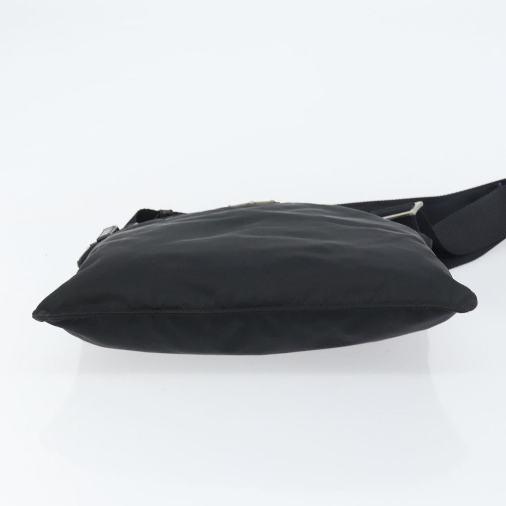 Prada Front Pocket Messenger Bag Tessuto Black Nylon Shoulder Bag Bag (Pre-Owned)