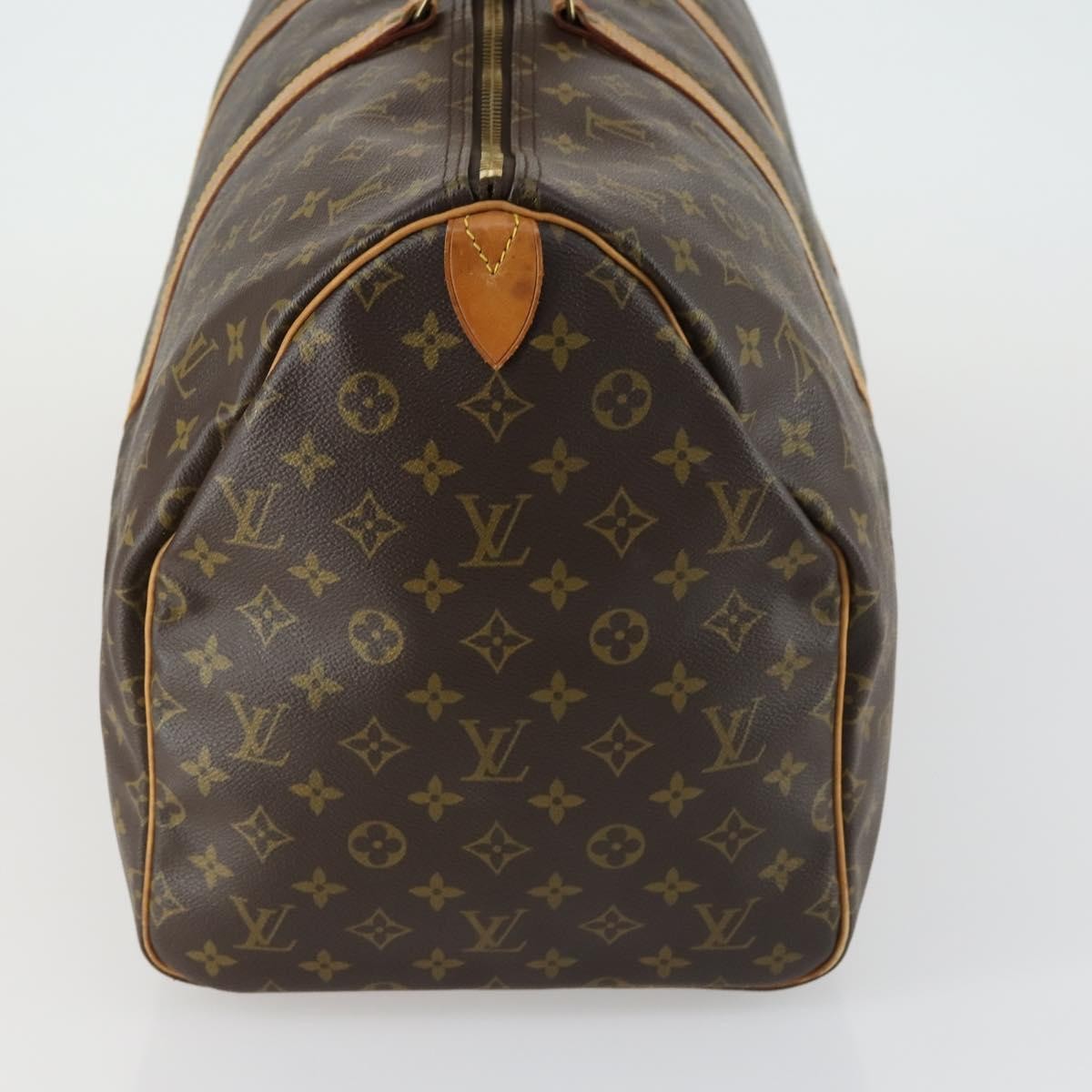 Louis Vuitton Keepall Bag Monogram Canvas Brown Canvas Travel Bag Bag (Pre-Owned)