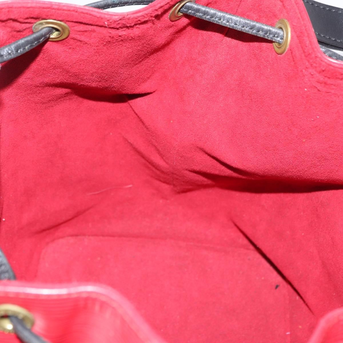 Louis Vuitton Bicolor Petit Noe Handbag Epi Leather Red Leather Shoulder Bag Bag (Pre-Owned)