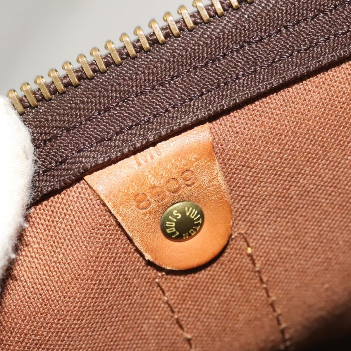 Louis Vuitton Keepall Bag Monogram Canvas Brown Canvas Travel Bag Bag (Pre-Owned)