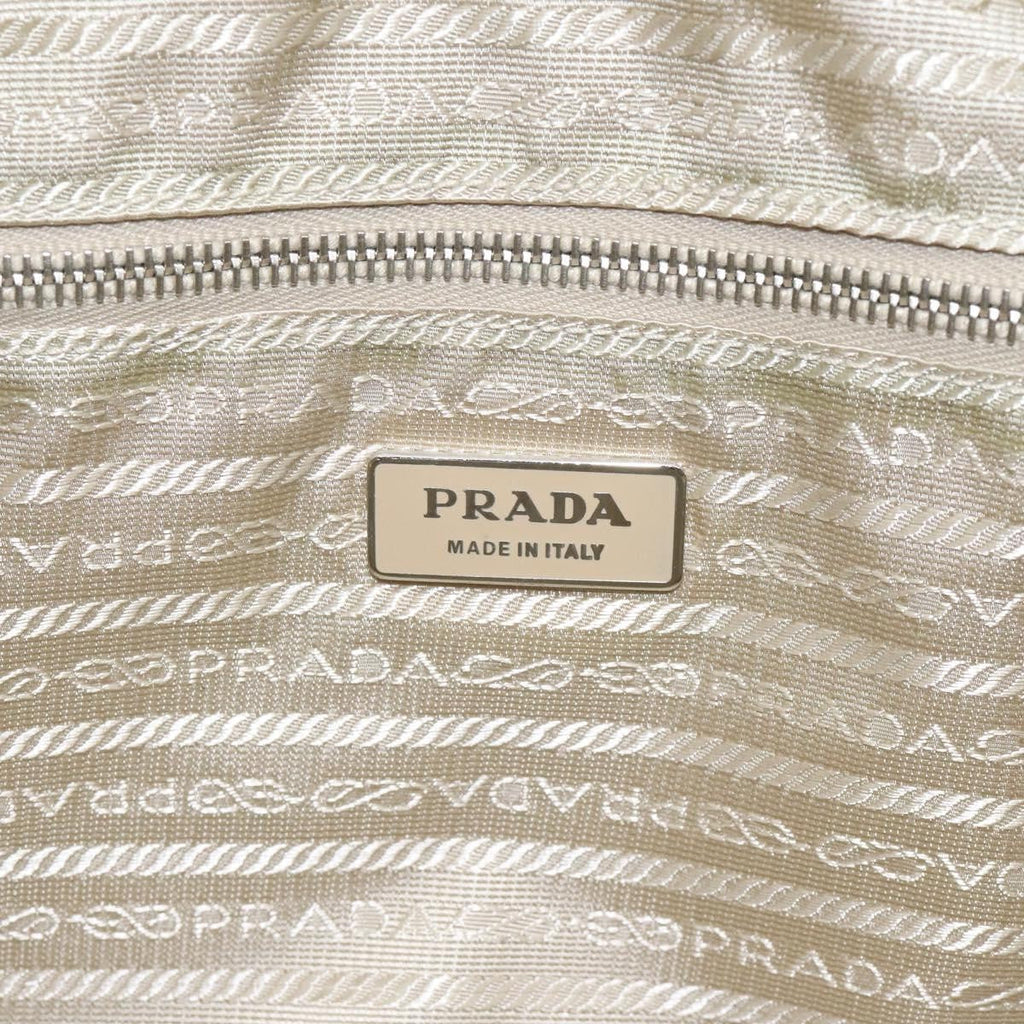 Prada Vintage Handbag Tessuto Blue Nylon Handbag (Pre-Owned)