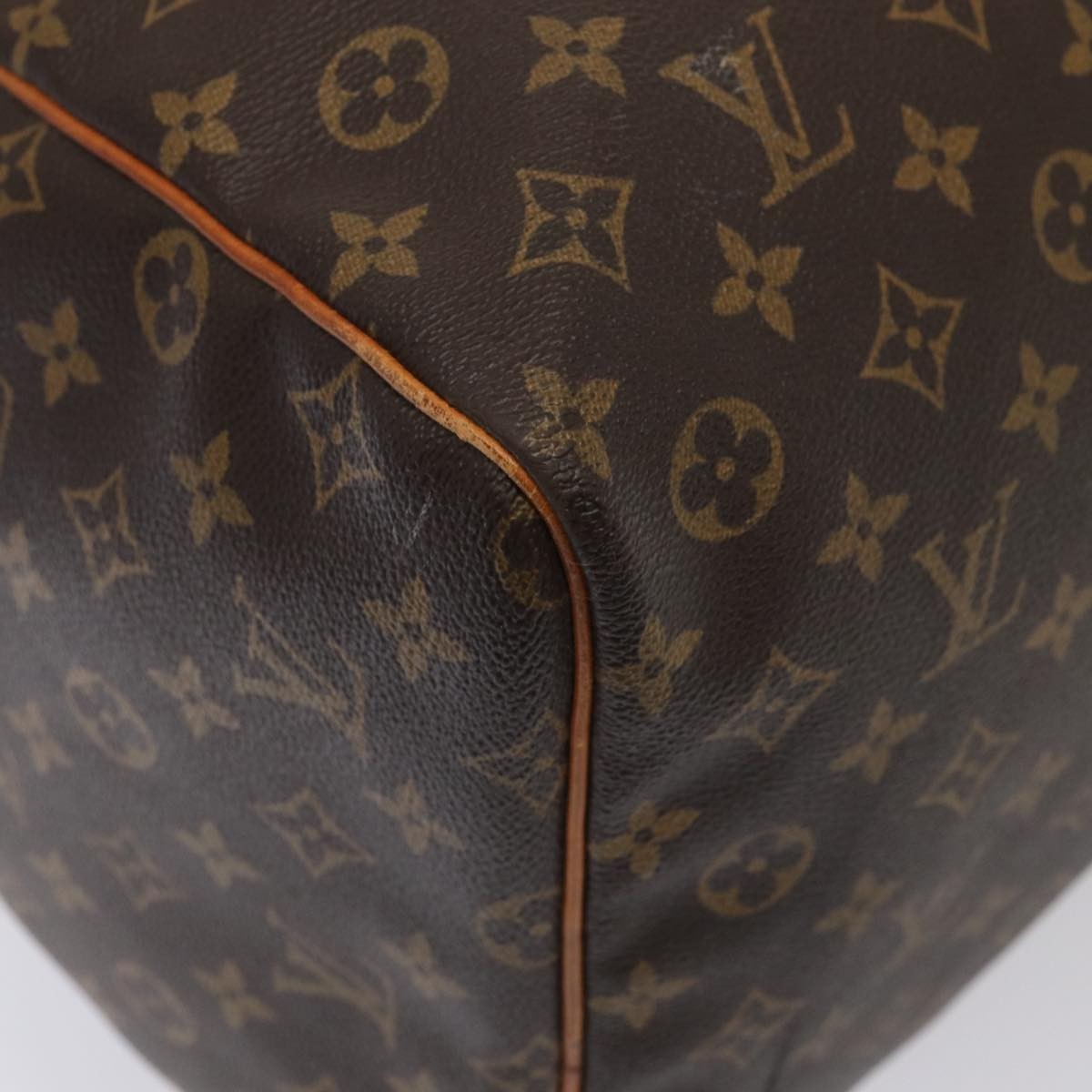 Louis Vuitton Keepall Bag Monogram Canvas Brown Canvas Travel Bag Bag (Pre-Owned)
