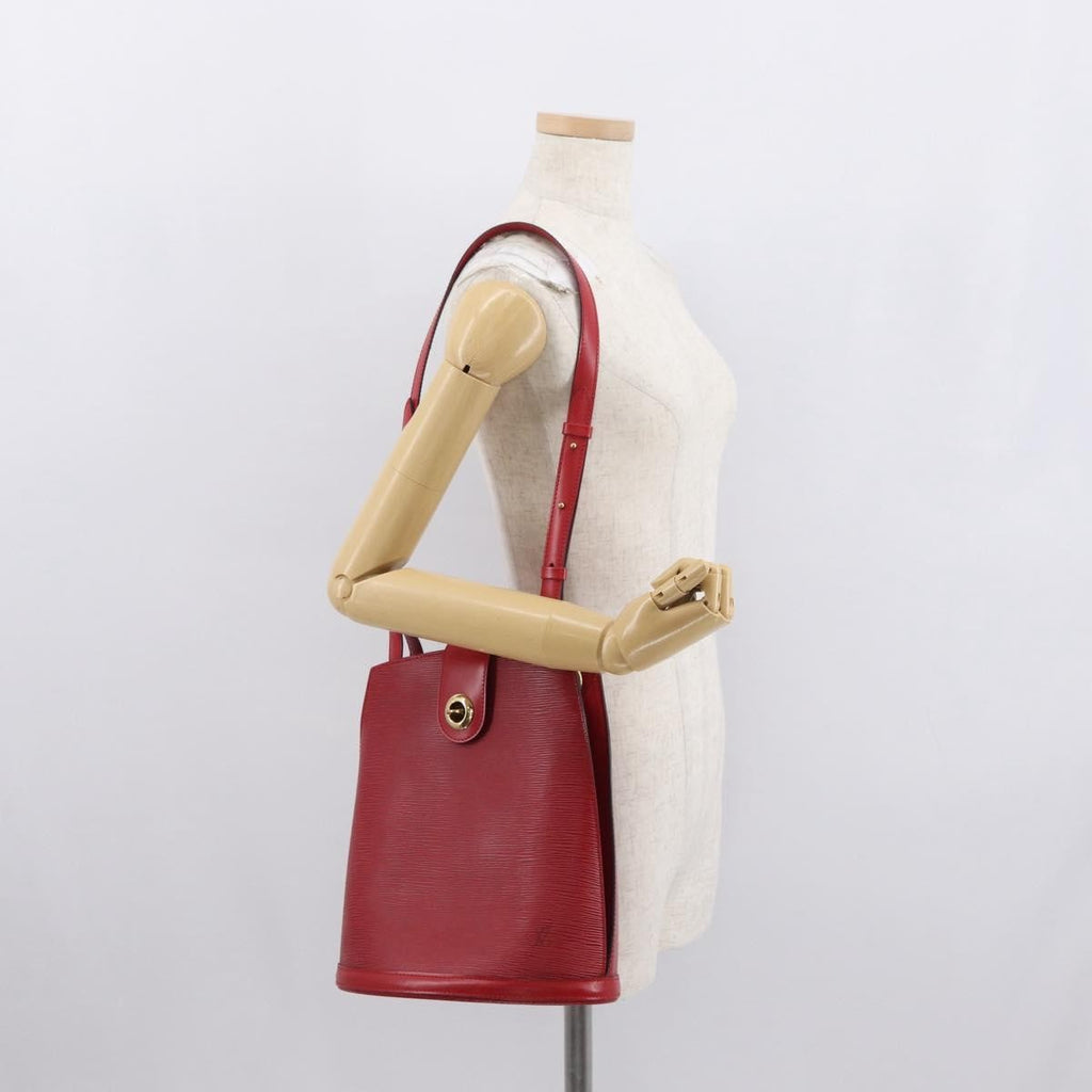 Louis Vuitton Cluny Shoulder Bag Epi Leather Red Leather Shoulder Bag Bag (Pre-Owned)