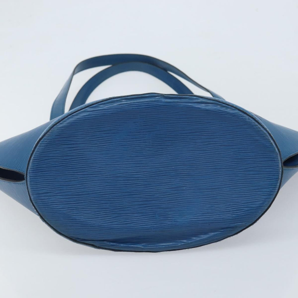 Louis Vuitton Saint Jacques Handbag Epi Leather Blue Leather Shoulder Bag Bag (Pre-Owned)