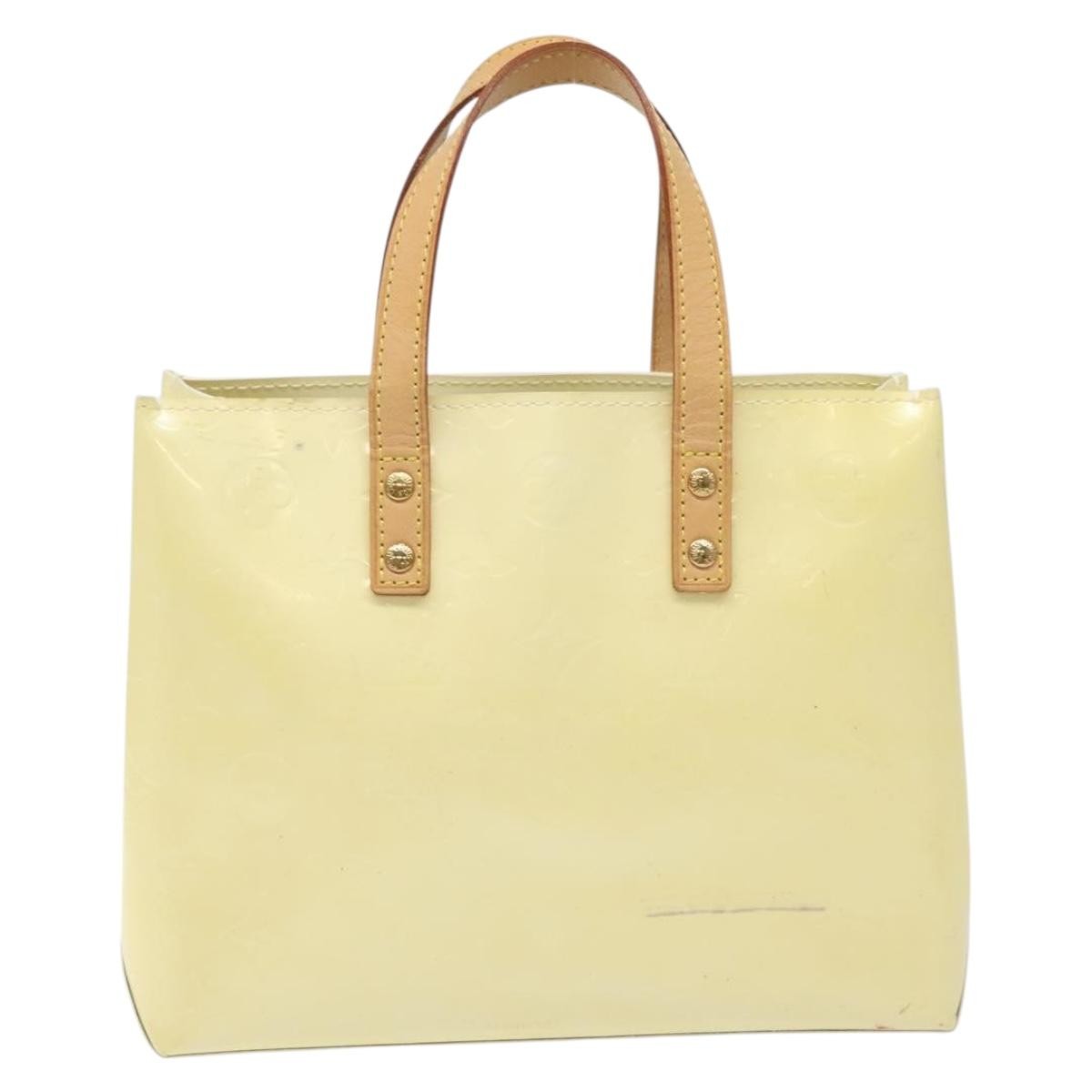 Louis Vuitton Reade Handbag Monogram Vernis Beige Patent_Leather Bag (Pre-Owned)