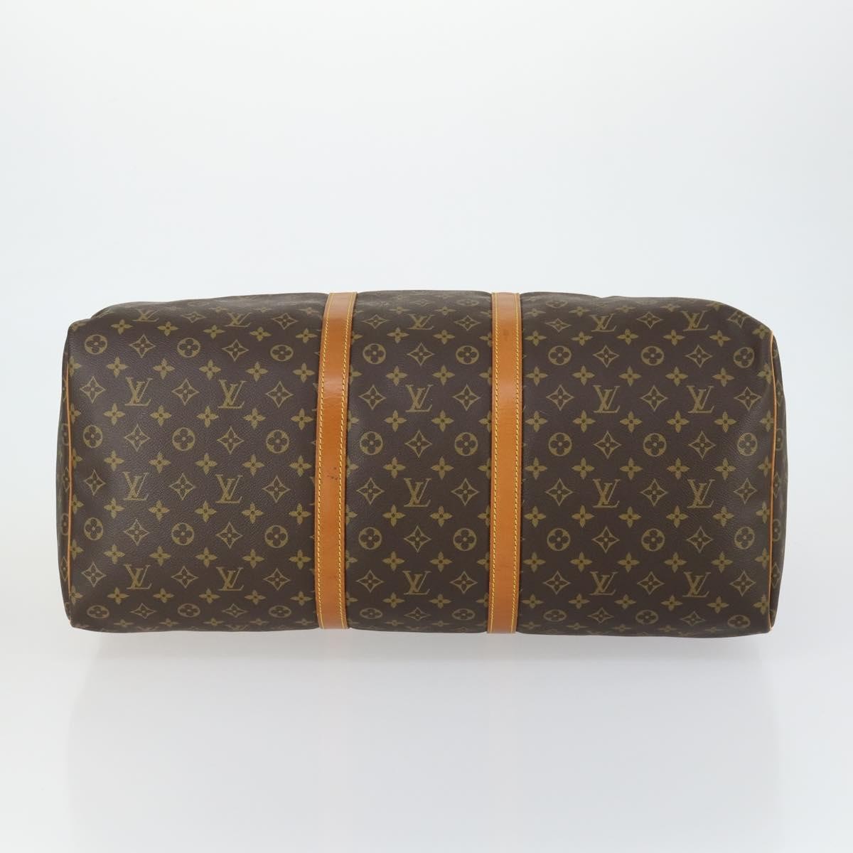 Louis Vuitton Keepall Bag Monogram Canvas Brown Canvas Travel Bag Bag (Pre-Owned)