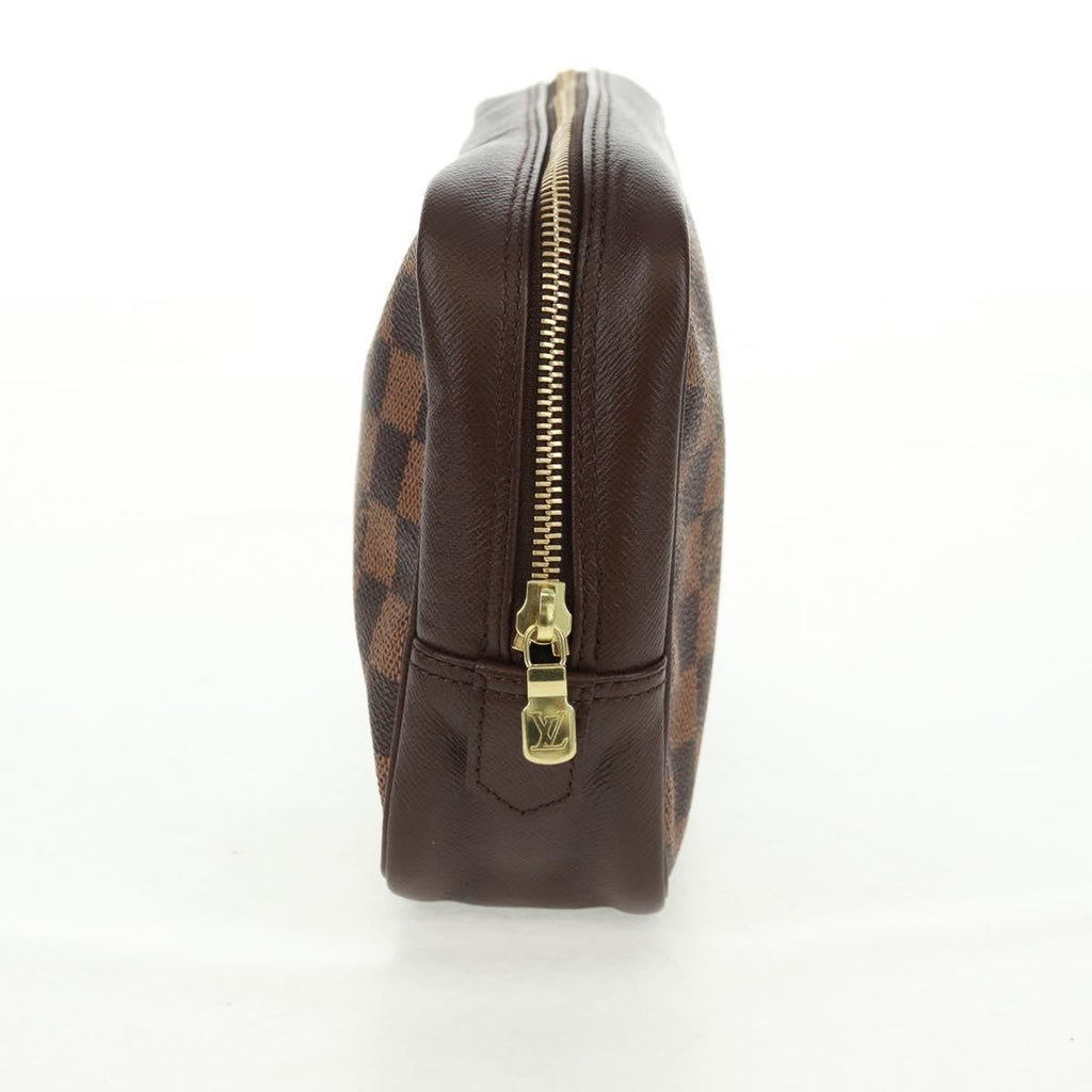 Louis Vuitton Trousse Toilette Damier Canvas Brown Canvas Clutche & Pouche Bag (Pre-Owned)