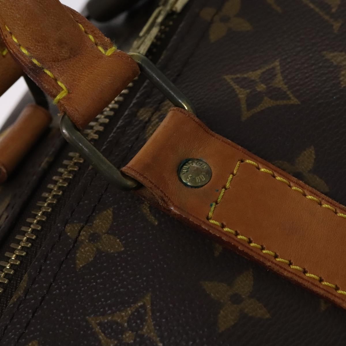 Louis Vuitton Keepall Bag Monogram Canvas Brown Canvas Travel Bag Bag (Pre-Owned)
