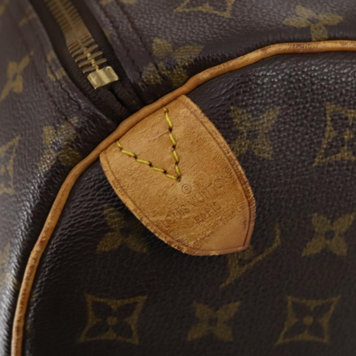 Louis Vuitton Keepall Bag Monogram Canvas Brown Canvas Travel Bag Bag (Pre-Owned)