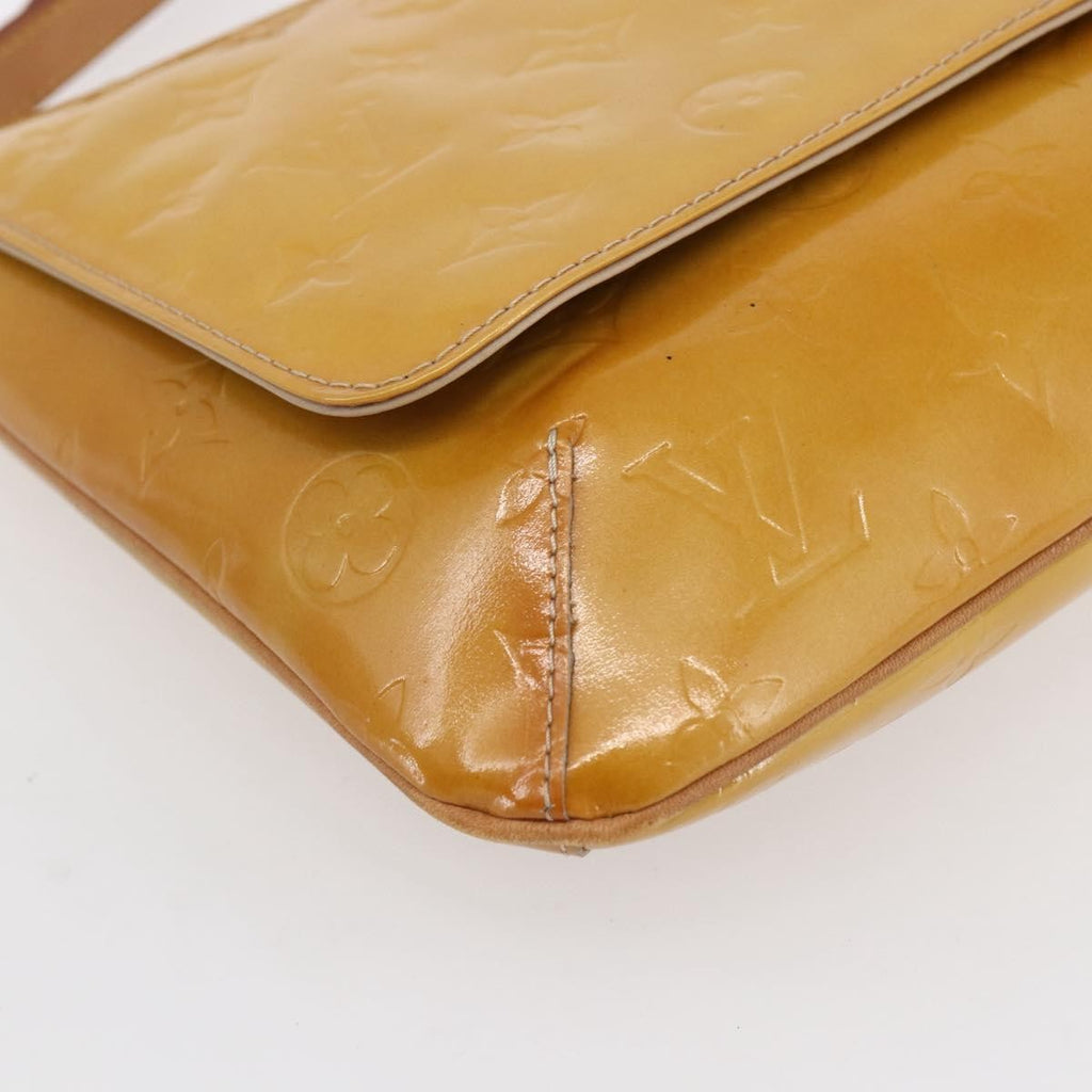 Louis Vuitton Thompson Street Handbag Monogram Vernis Beige Patent_Leather Shoulder Bag Bag (Pre-Owned)