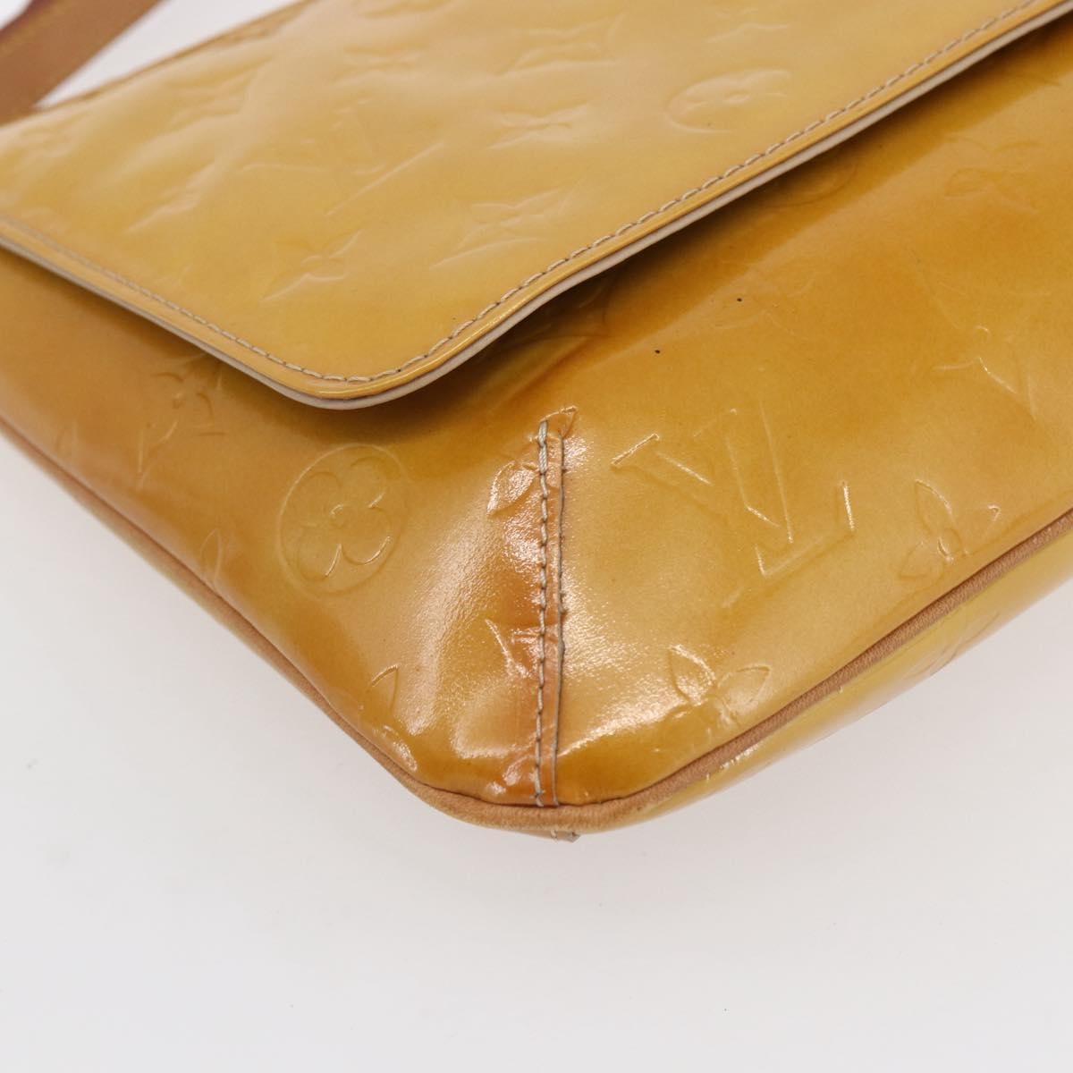 Louis Vuitton Thompson Street Handbag Monogram Vernis Beige Patent_Leather Shoulder Bag Bag (Pre-Owned)