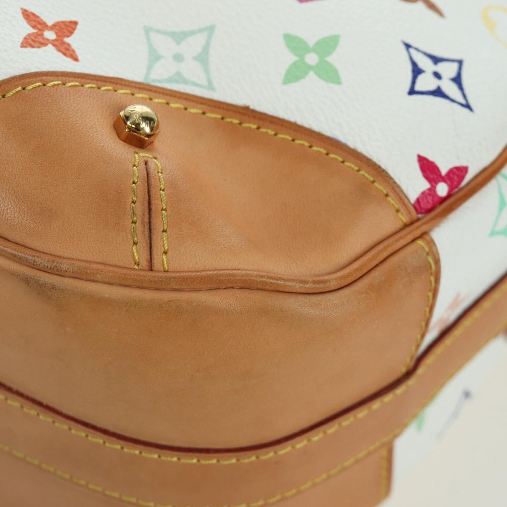 Louis Vuitton Greta Handbag Monogram Multicolor White Canvas Shoulder Bag Bag (Pre-Owned)
