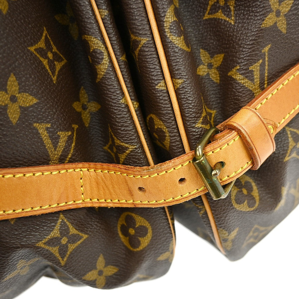 Louis Vuitton Saumur Handbag Monogram Canvas Brown Canvas Shoulder Bag Bag (Pre-Owned)