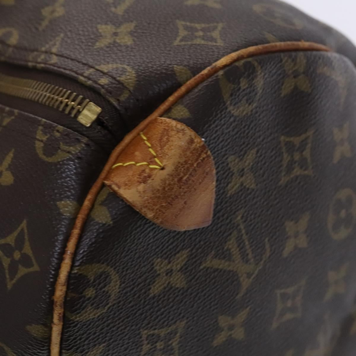 Louis Vuitton Keepall Bag Monogram Canvas Brown Canvas Travel Bag Bag (Pre-Owned)