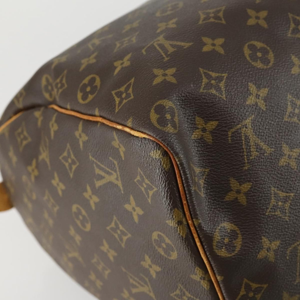 Louis Vuitton Keepall Bag Monogram Canvas Brown Canvas Travel Bag Bag (Pre-Owned)