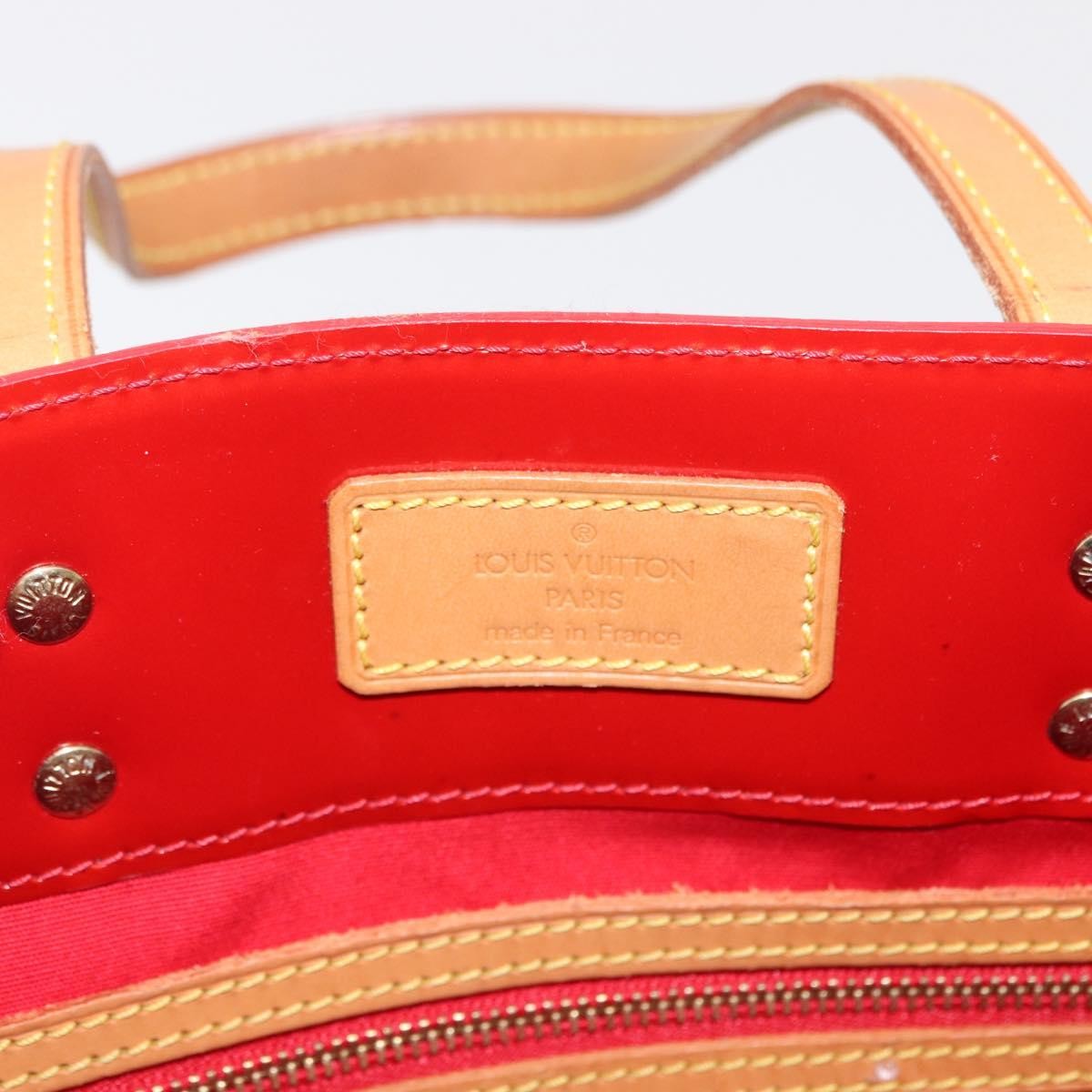 Louis Vuitton Reade Handbag Monogram Vernis Red Patent_Leather Handbag (Pre-Owned)