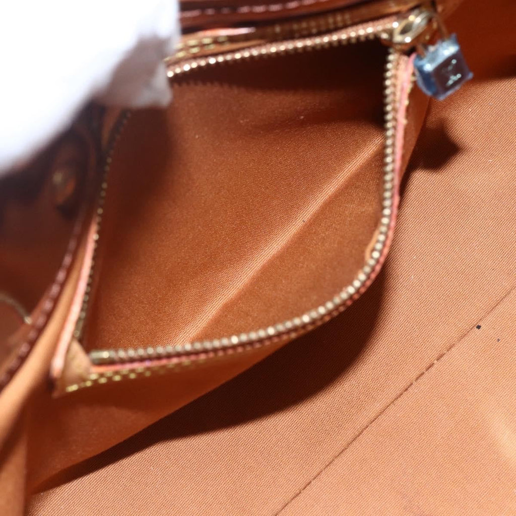 Louis Vuitton Reade Handbag Monogram Vernis Brown Patent_Leather Handbag (Pre-Owned)