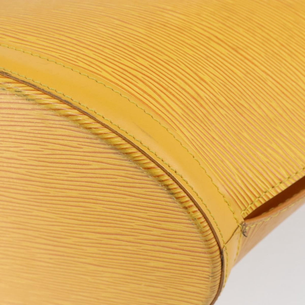 Louis Vuitton Saint Jacques Handbag Epi Leather Yellow Leather Handbag (Pre-Owned)