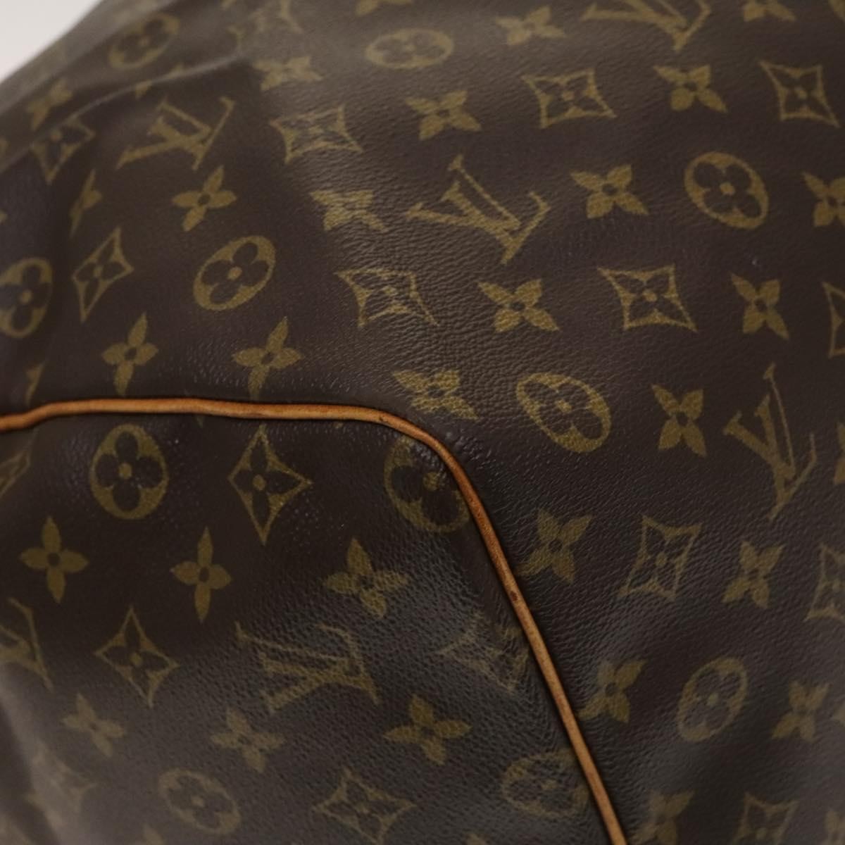 Louis Vuitton Keepall Bag Monogram Canvas Brown Canvas Travel Bag Bag (Pre-Owned)