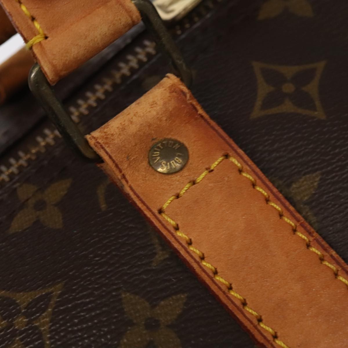 Louis Vuitton Keepall Bag Monogram Canvas Brown Canvas Travel Bag Bag (Pre-Owned)
