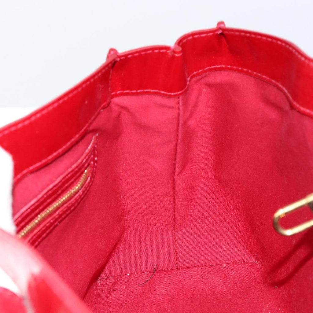 Louis Vuitton Wilshire Handbag Monogram Vernis Red Patent_Leather Handbag (Pre-Owned)
