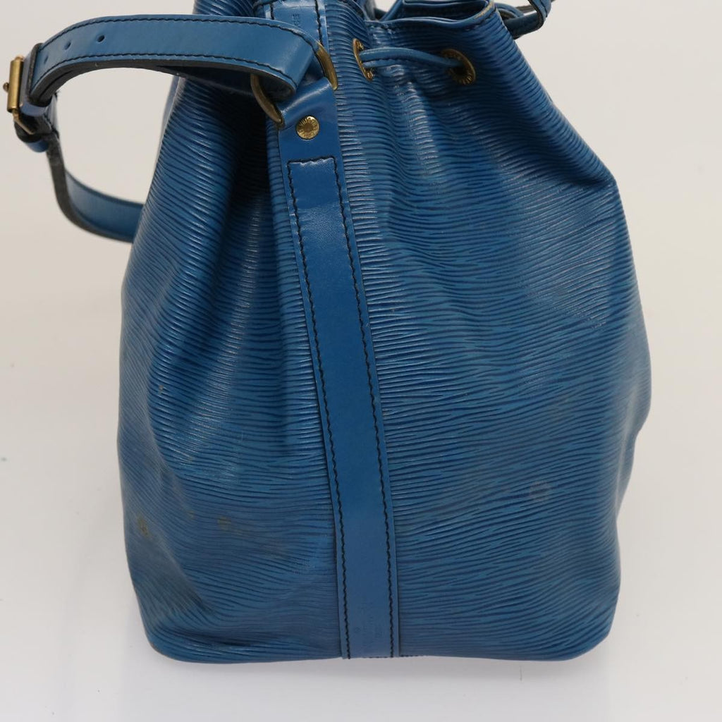Louis Vuitton Petit Noe Handbag Epi Leather Blue Leather Shoulder Bag Bag (Pre-Owned)